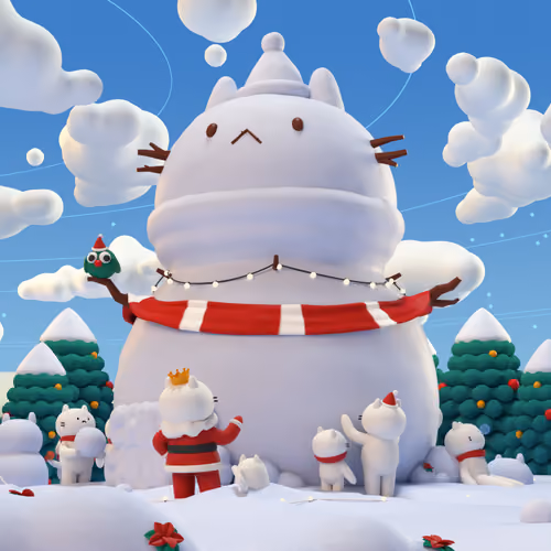 Village Snowman by MiniGogy