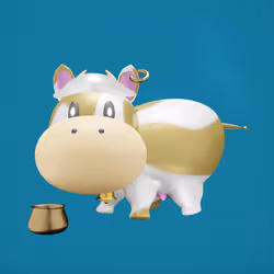 Clear Lynna Cow#960