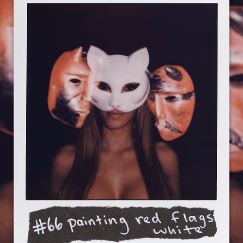 #66 painting red flags white