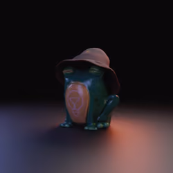 3D Light Bulb Frog