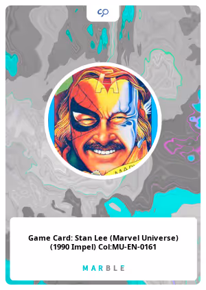Game Card: Stan Lee (Marvel Universe) (1990 Impel) Col:MU-EN-0161