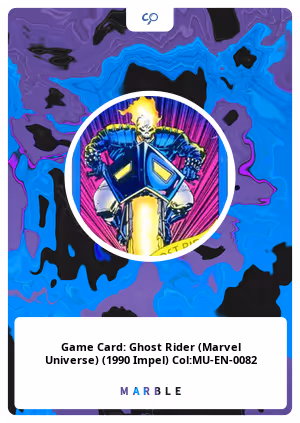 Game Card: Ghost Rider (Marvel Universe) (1990 Impel) Col:MU-EN-0082