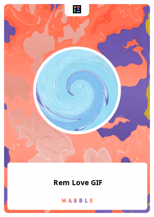 Rem Love GIF