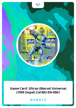 Game Card: Ultron (Marvel Universe) (1990 Impel) Col:MU-EN-0061