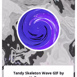 Tandy Skeleton Wave GIF by Halloween