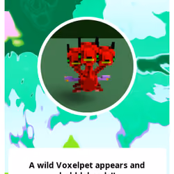 A wild Voxelpet appears and bobbleheads!!