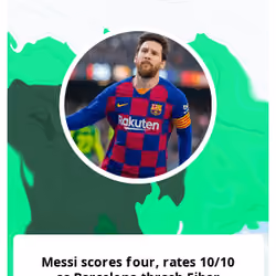 Messi scores four, rates 10/10 as Barcelona thrash Eibar