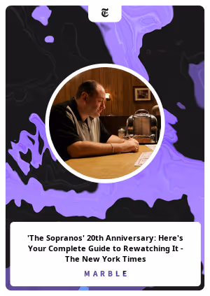 'The Sopranos' 20th Anniversary: Here's Your Complete Guide to Rewatching It - The New York Times