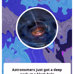 Astronomers just got a deep peek at a black hole