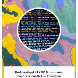 Red devil gold RX580 8g sumsung hashrate conflict — Ethereum Community Forum