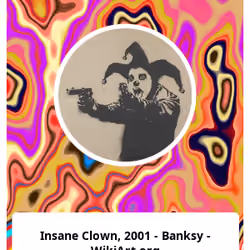 Insane Clown, 2001 - Banksy - WikiArt.org