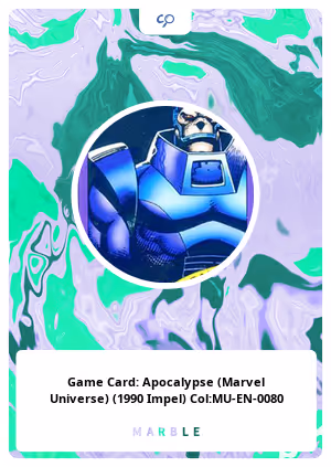 Game Card: Apocalypse (Marvel Universe) (1990 Impel) Col:MU-EN-0080
