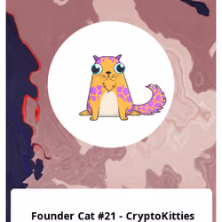 Founder Cat #21 - CryptoKitties 