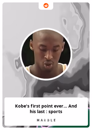 Kobe's first point ever... And his last : sports
