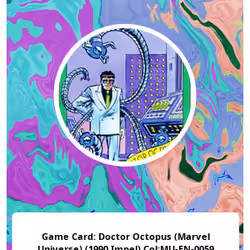 Game Card: Doctor Octopus (Marvel Universe) (1990 Impel) Col:MU-EN-0059