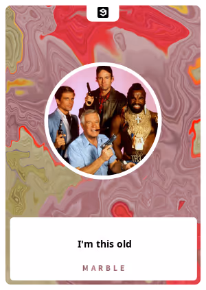 I'm this old