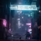 Post Apocalyptic Cyberpunk City