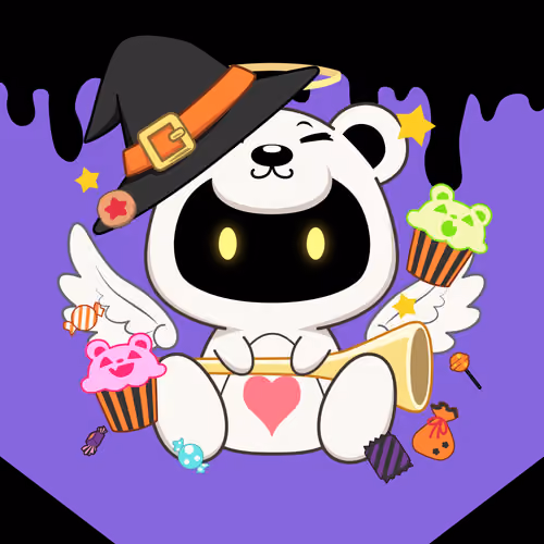Angel Kuma Snack Witch Hat #390