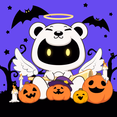 Angel Kuma Pumpkin Candle Pumpkin #176
