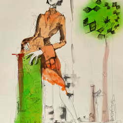 Rainbow Drawing G002 Green