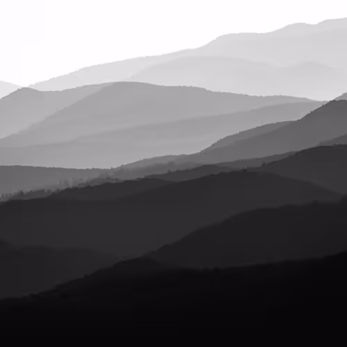 Haze in Three (B&W)