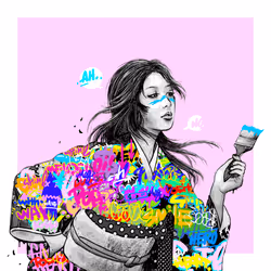 Graffiti Kimono #78