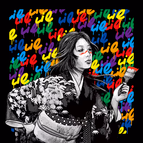 Graffiti Kimono #4