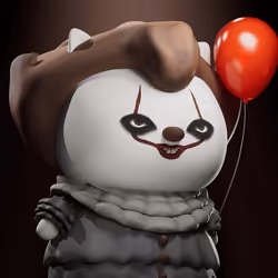TinyPaw Halloween - CLOWN CAT