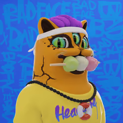 Bad Face Plastic Cats #867