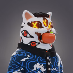 Bad Face Plastic Cats #308