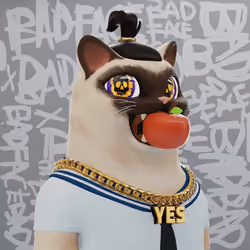 Bad Face Plastic Cats #1540