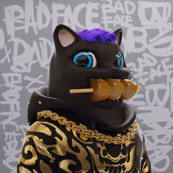 Bad Face Plastic Cats #1548