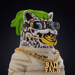 Bad Face Plastic Cats #224