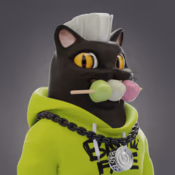Bad Face Plastic Cats #318