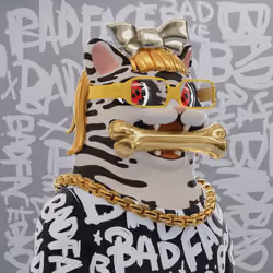 Bad Face Plastic Cats #793