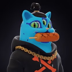 Bad Face Plastic Cats #1770