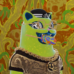 Bad Face Plastic Cats #244
