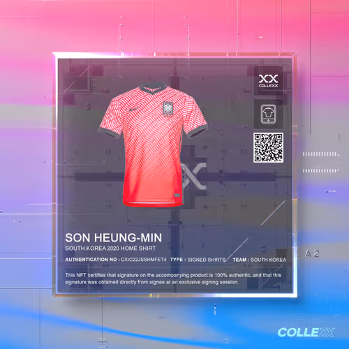 SON HEUNG-MIN Signed South Korea 2020 Home Shirt