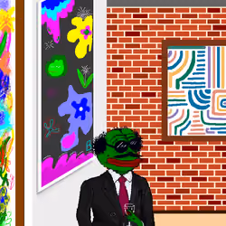 "Pepe in the Art Gallery" by Lavinia