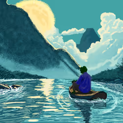 "River flows in KEK" by heepooo