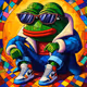 "Super Chill Pepe - Stained Glass" by fintechjunkie