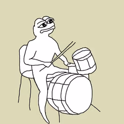 "Drummer Pepe " by Unique Pepe 