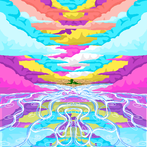 "Sea and Clouds" by DoodledLlama