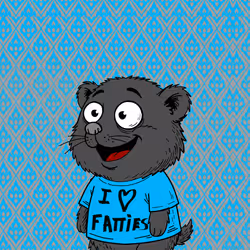 I Love Fatties Black Meatball