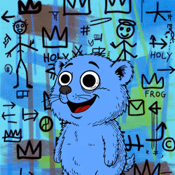 Blue Graffiti Meatball