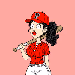 Red Baseball Vicki
