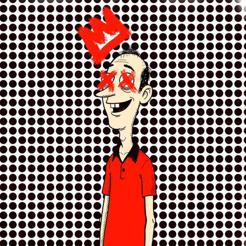X Eyes Red Polo Dave