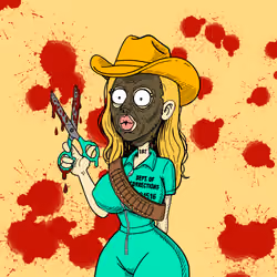 Cowgirl Bloody Scissors Vicki