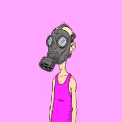 Gas Mask Pink Tank Dave