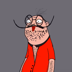 Mustache Glasses Red Shirt Richard